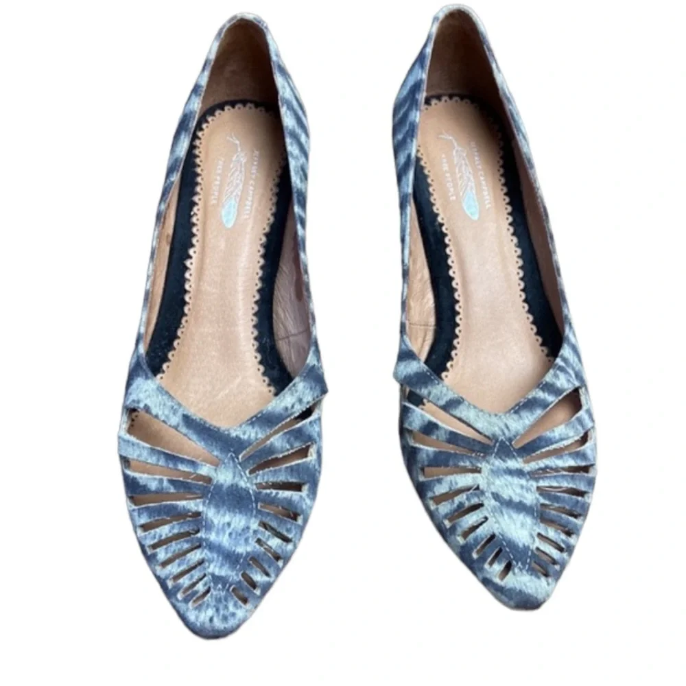 Jeffrey Campbell for Free People animal  print cutout heels Size 9